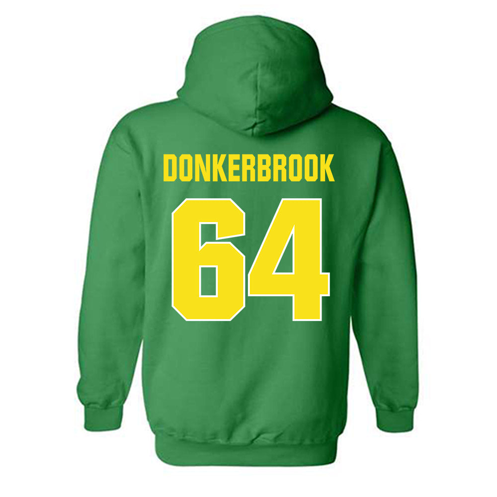 Oregon - NCAA Football : Thomas Donkerbrook - Sports Shersey Hooded Sweatshirt-1