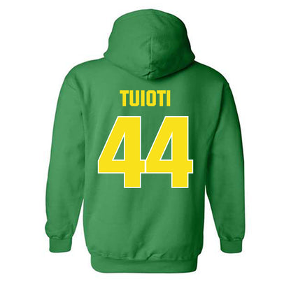 Oregon - NCAA Football : Teitum Tuioti - Sports Shersey Hooded Sweatshirt-1