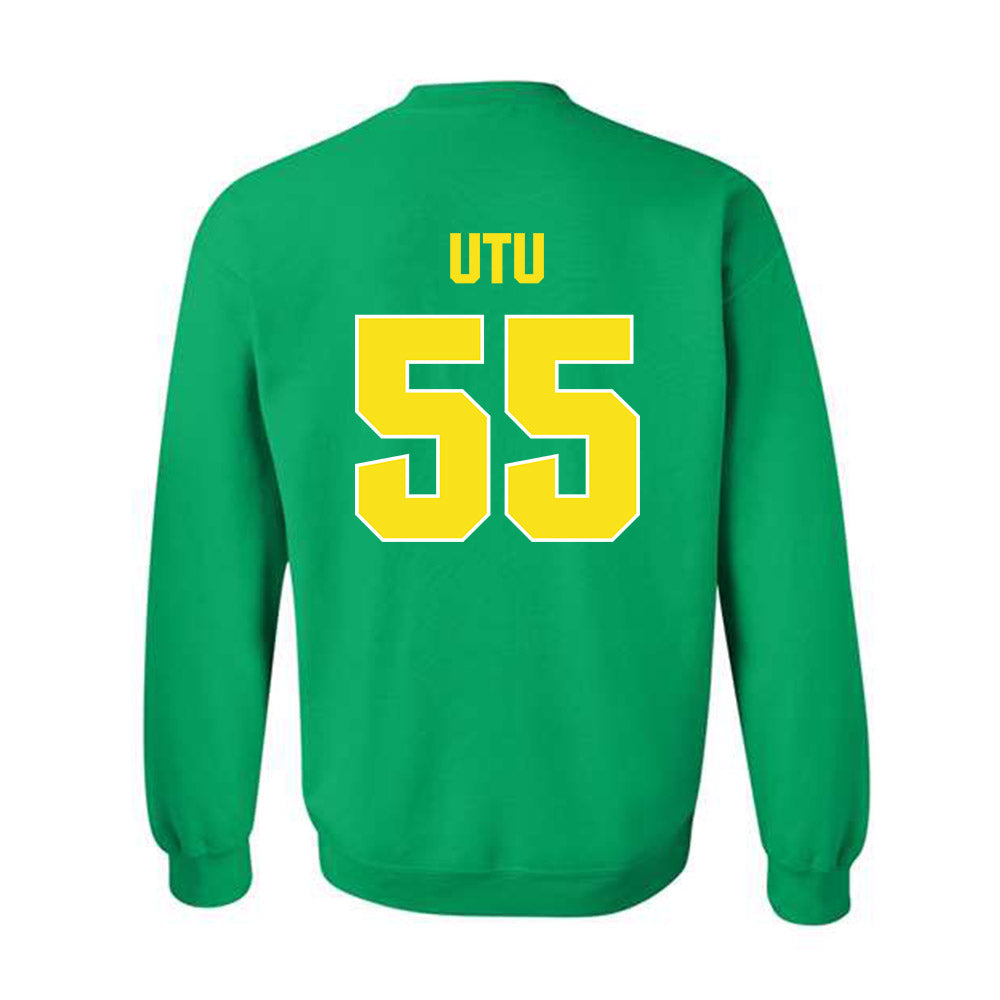 Oregon - NCAA Football : Douglas Utu - Sports Shersey Crewneck Sweatshirt-1