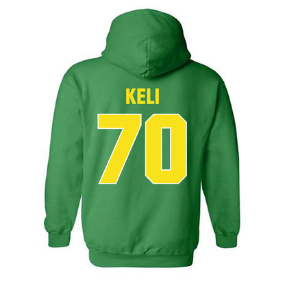 Oregon - NCAA Football : Koloi Keli - Sports Shersey Hooded Sweatshirt-1