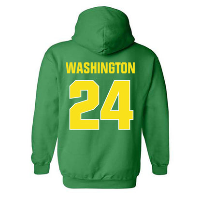 Oregon - NCAA Football : Jett Washington - Sports Shersey Hooded Sweatshirt-1