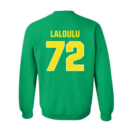 Oregon - NCAA Football : Iapani Laloulu - Sports Shersey Crewneck Sweatshirt-1