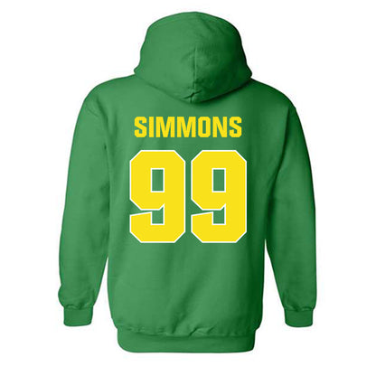 Oregon - NCAA Football : Jerome Simmons - Sports Shersey Hooded Sweatshirt-1