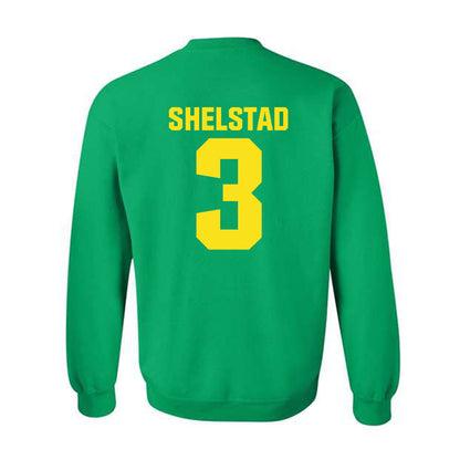 Oregon - NCAA Men's Basketball : Jackson Shelstad - Sports Shersey Crewneck Sweatshirt-1