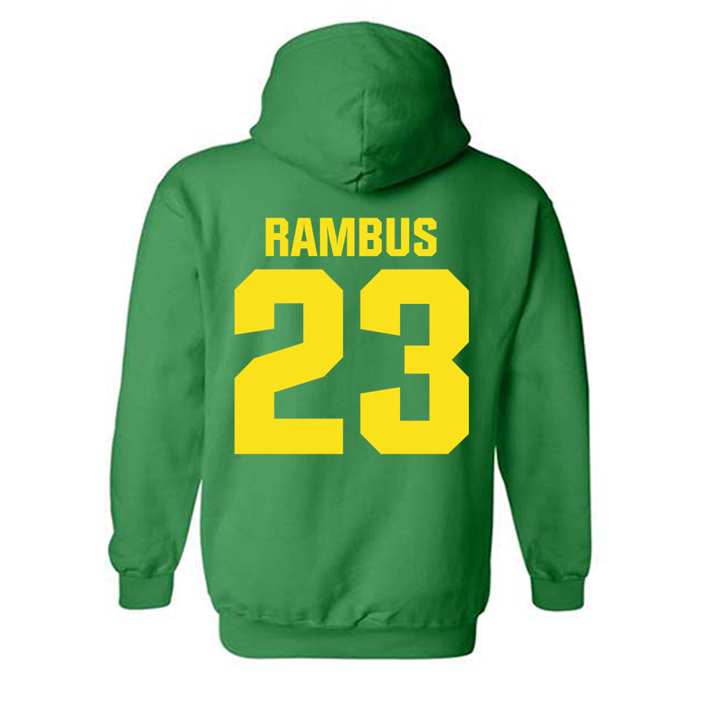 Oregon - NCAA Women's Basketball : Sarah Rambus - Sports Shersey Hooded Sweatshirt-1