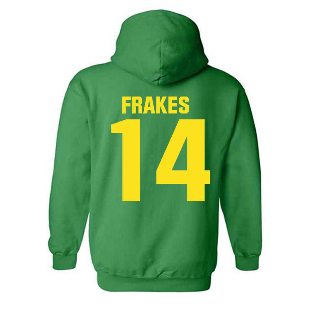 Oregon - NCAA Men's Basketball : JJ Frakes - Sports Shersey Hooded Sweatshirt-1