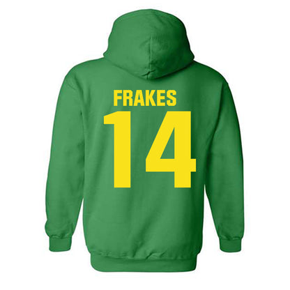 Oregon - NCAA Men's Basketball : JJ Frakes - Sports Shersey Hooded Sweatshirt-1