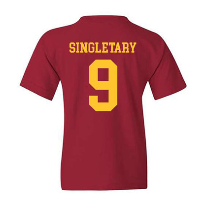 Iowa State - NCAA Football : Jaheim Singletary - Sports Shersey Youth T-Shirt-1