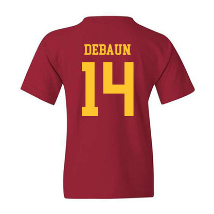 Iowa State - NCAA Football : Drake DeBaun - Sports Shersey Youth T-Shirt-1