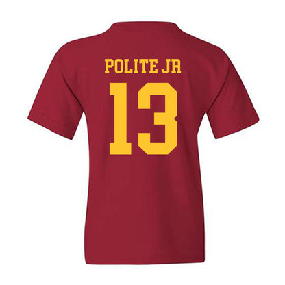 Iowa State - NCAA Football : Jamal Polite Jr - Sports Shersey Youth T-Shirt-1