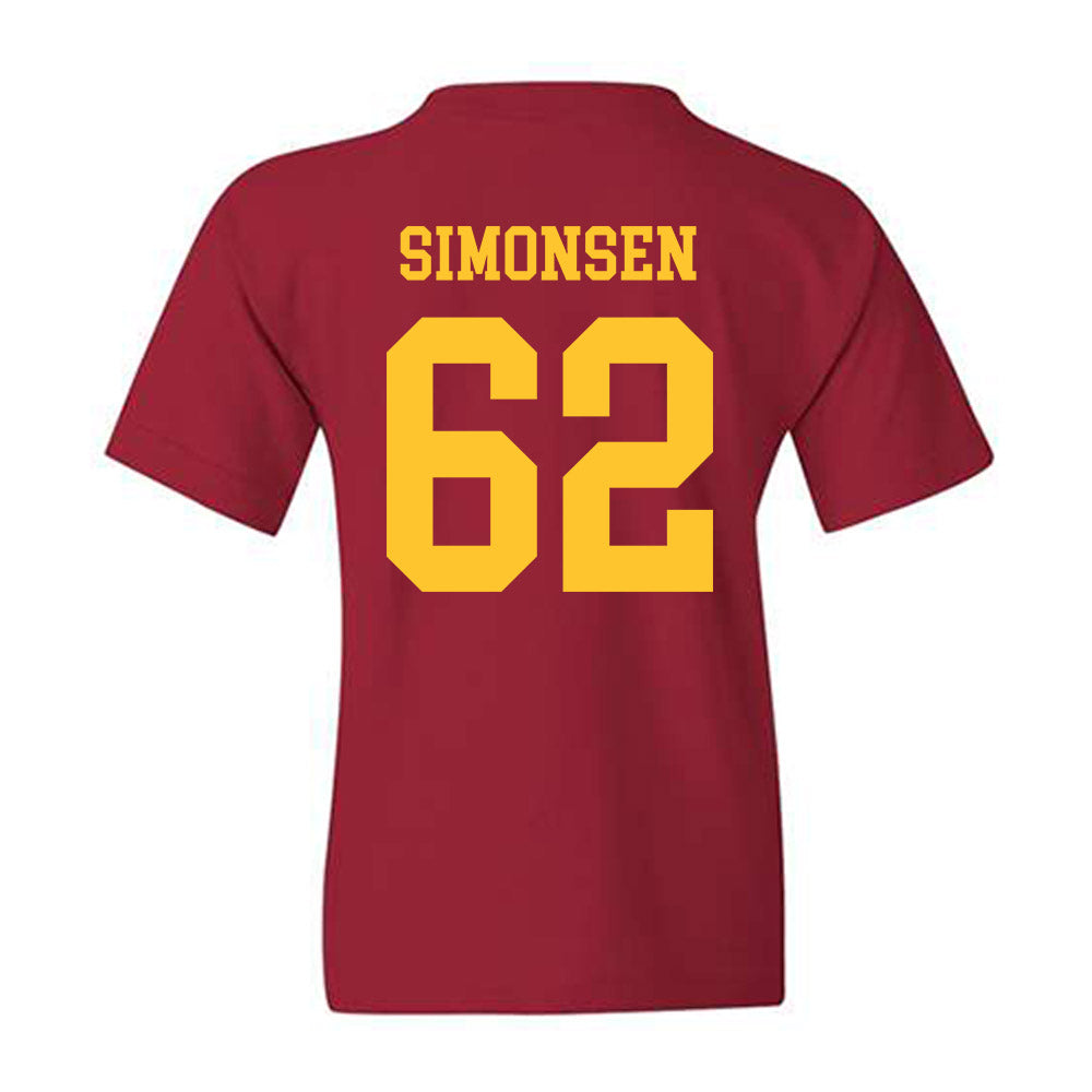 Iowa State - NCAA Football : Braden Simonsen - Sports Shersey Youth T-Shirt-1