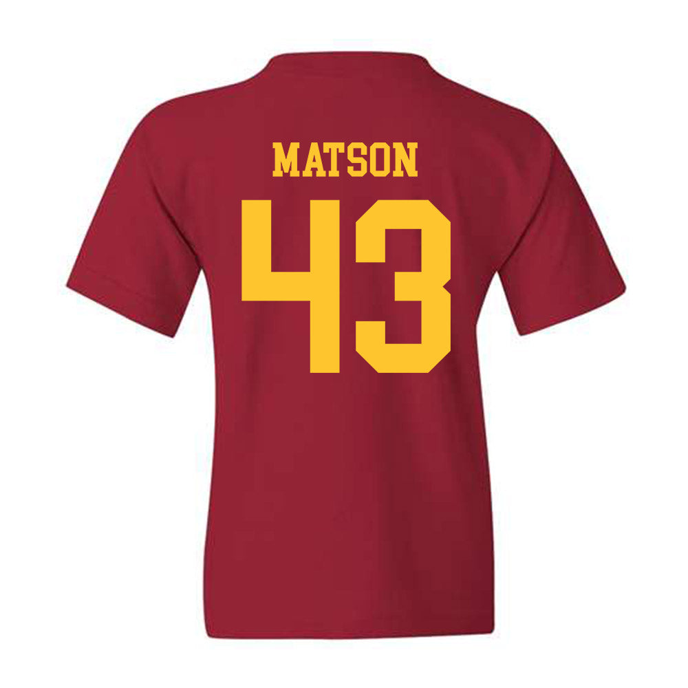 Iowa State - NCAA Football : Caden Matson - Sports Shersey Youth T-Shirt