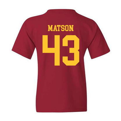 Iowa State - NCAA Football : Caden Matson - Sports Shersey Youth T-Shirt