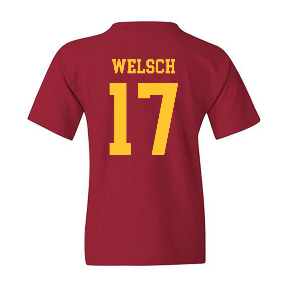Iowa State - NCAA Football : Connor Welsch - Sports Shersey Youth T-Shirt-1
