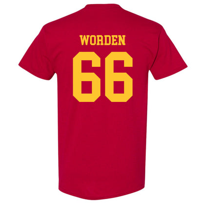Iowa State - NCAA Football : Derek Worden - Sports Shersey T-Shirt-1
