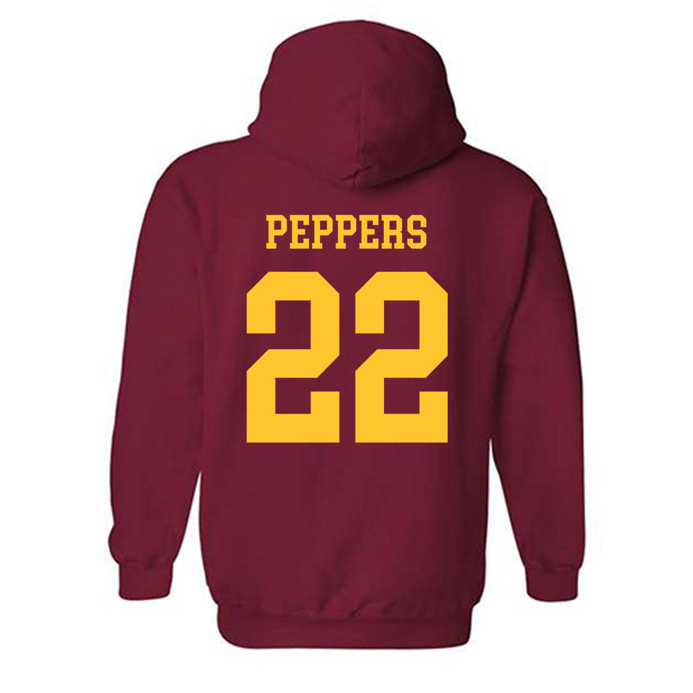 Iowa State - NCAA Football : Ryver Peppers - Sports Shersey Hooded Sweatshirt-1