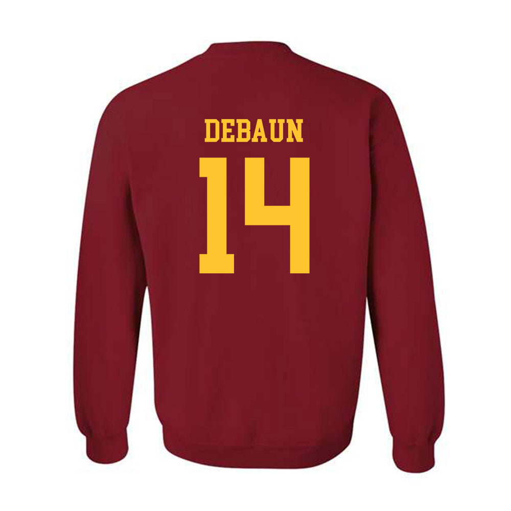 Iowa State - NCAA Football : Drake DeBaun - Sports Shersey Crewneck Sweatshirt-1