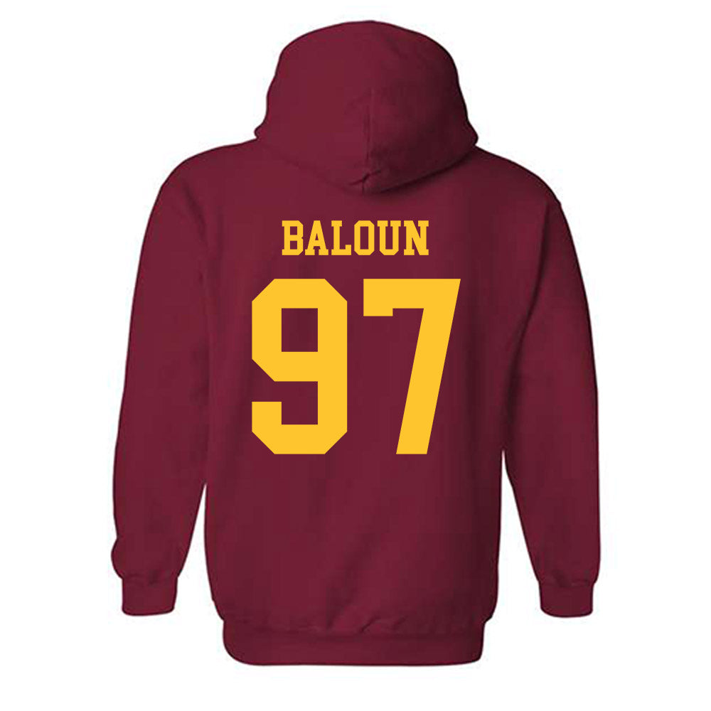 Iowa State - NCAA Football : Max Baloun - Sports Shersey Hooded Sweatshirt-1