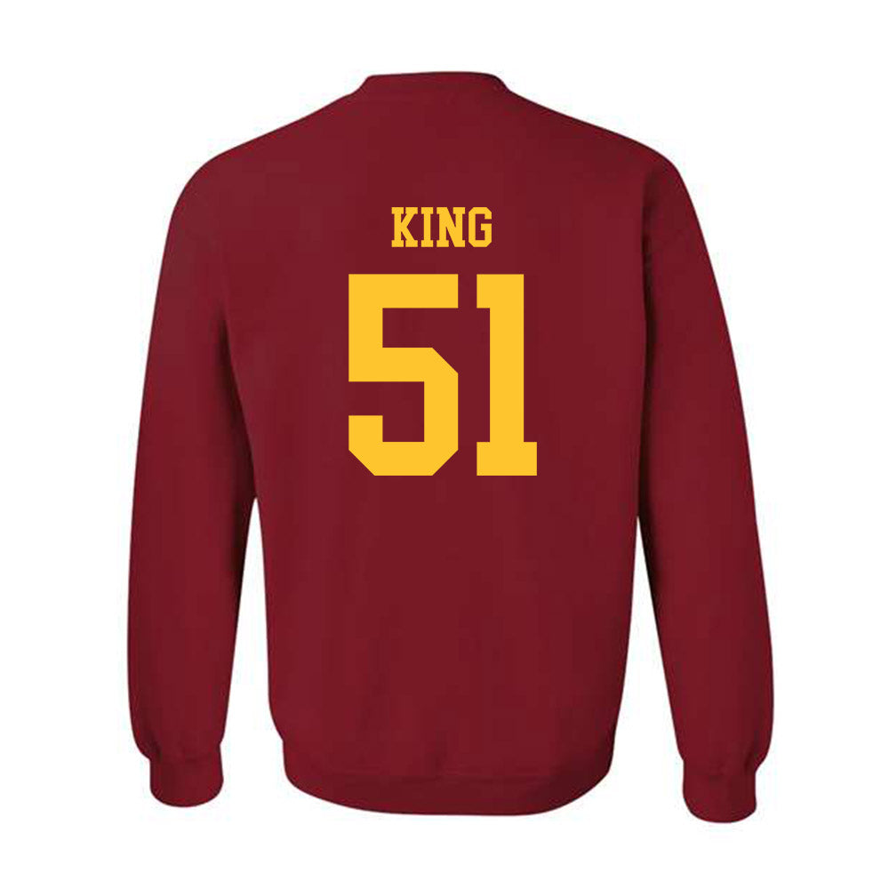 Iowa State - NCAA Football : Maasai King - Sports Shersey Crewneck Sweatshirt-1
