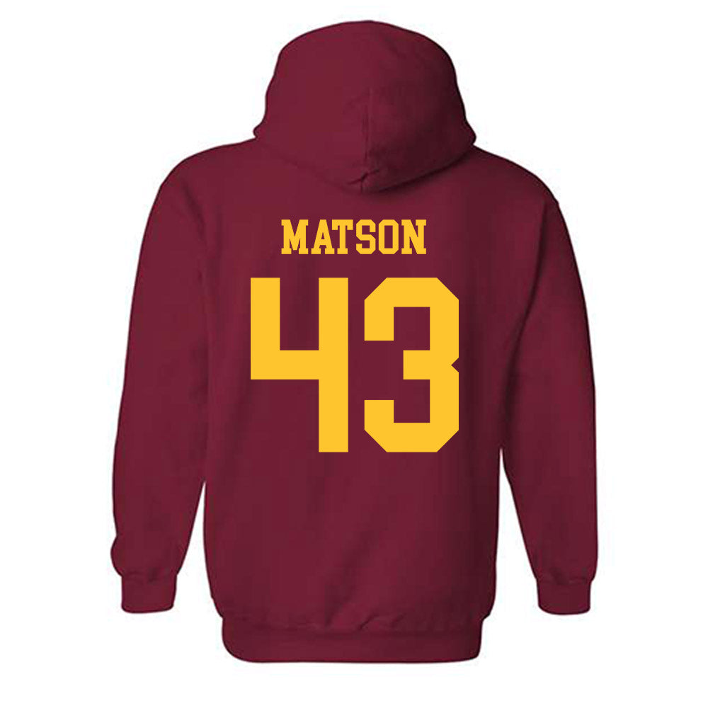 Iowa State - NCAA Football : Caden Matson - Sports Shersey Hooded Sweatshirt