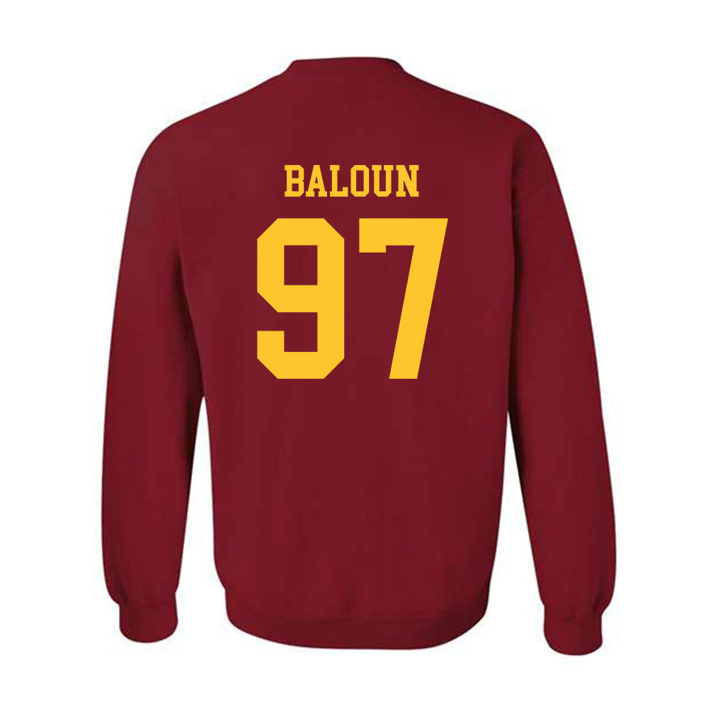 Iowa State - NCAA Football : Max Baloun - Sports Shersey Crewneck Sweatshirt-1