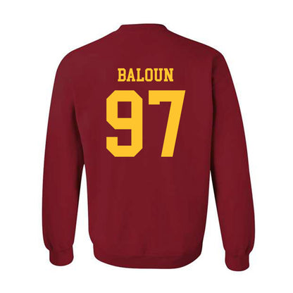 Iowa State - NCAA Football : Max Baloun - Sports Shersey Crewneck Sweatshirt-1