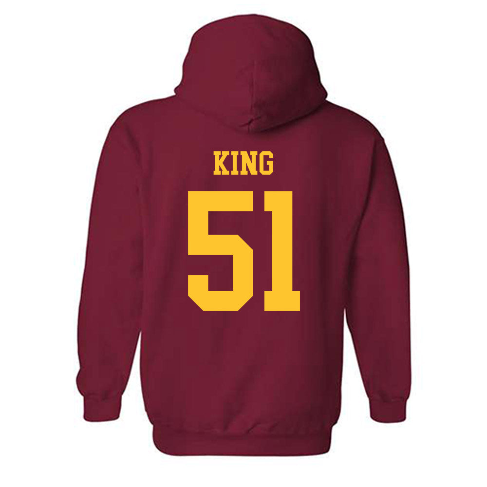 Iowa State - NCAA Football : Maasai King - Sports Shersey Hooded Sweatshirt-1
