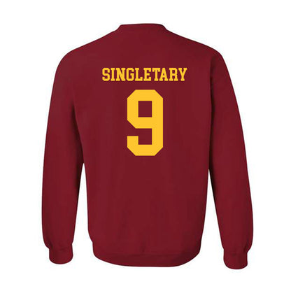 Iowa State - NCAA Football : Jaheim Singletary - Sports Shersey Crewneck Sweatshirt-1