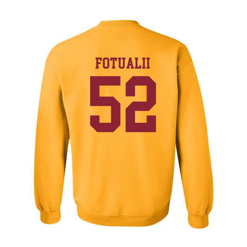 Iowa State - NCAA Football : Kingston Fotualii - Sports Shersey Crewneck Sweatshirt-1