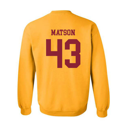 Iowa State - NCAA Football : Caden Matson - Sports Shersey Crewneck Sweatshirt