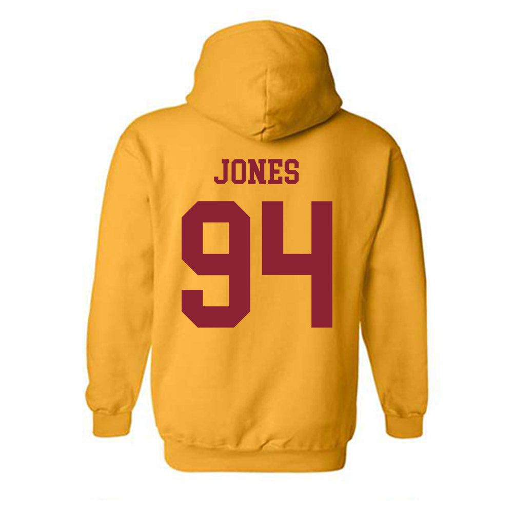 Iowa State - NCAA Football : Jake Jones - Sports Shersey Hooded Sweatshirt-1