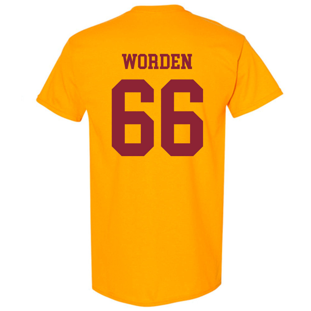 Iowa State - NCAA Football : Derek Worden - Sports Shersey T-Shirt-1
