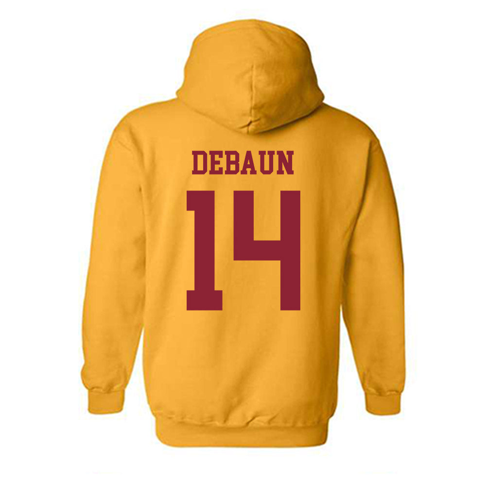 Iowa State - NCAA Football : Drake DeBaun - Sports Shersey Hooded Sweatshirt-1