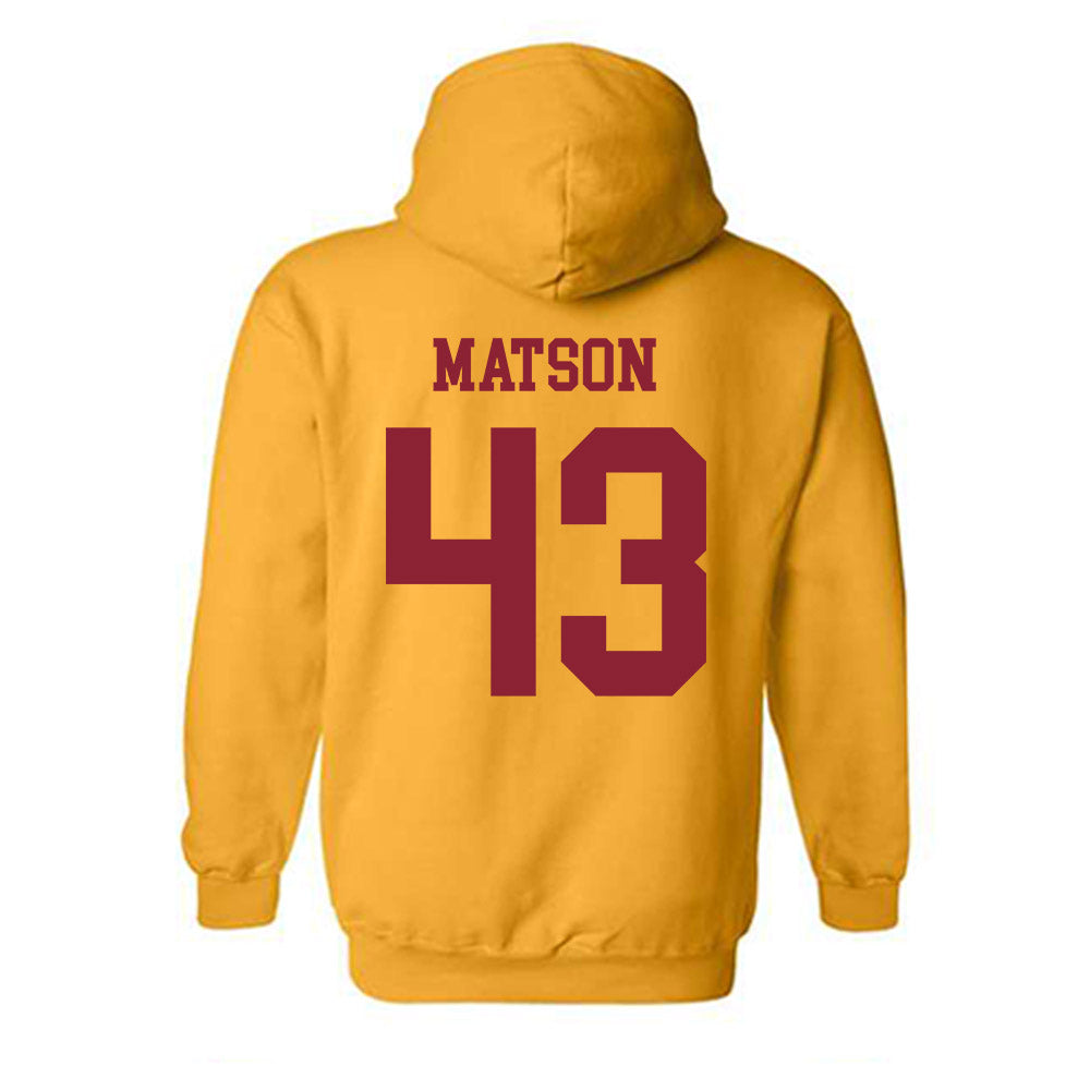 Iowa State - NCAA Football : Caden Matson - Sports Shersey Hooded Sweatshirt