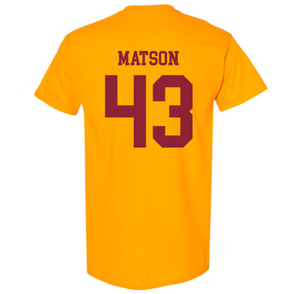 Iowa State - NCAA Football : Caden Matson - Sports Shersey T-Shirt