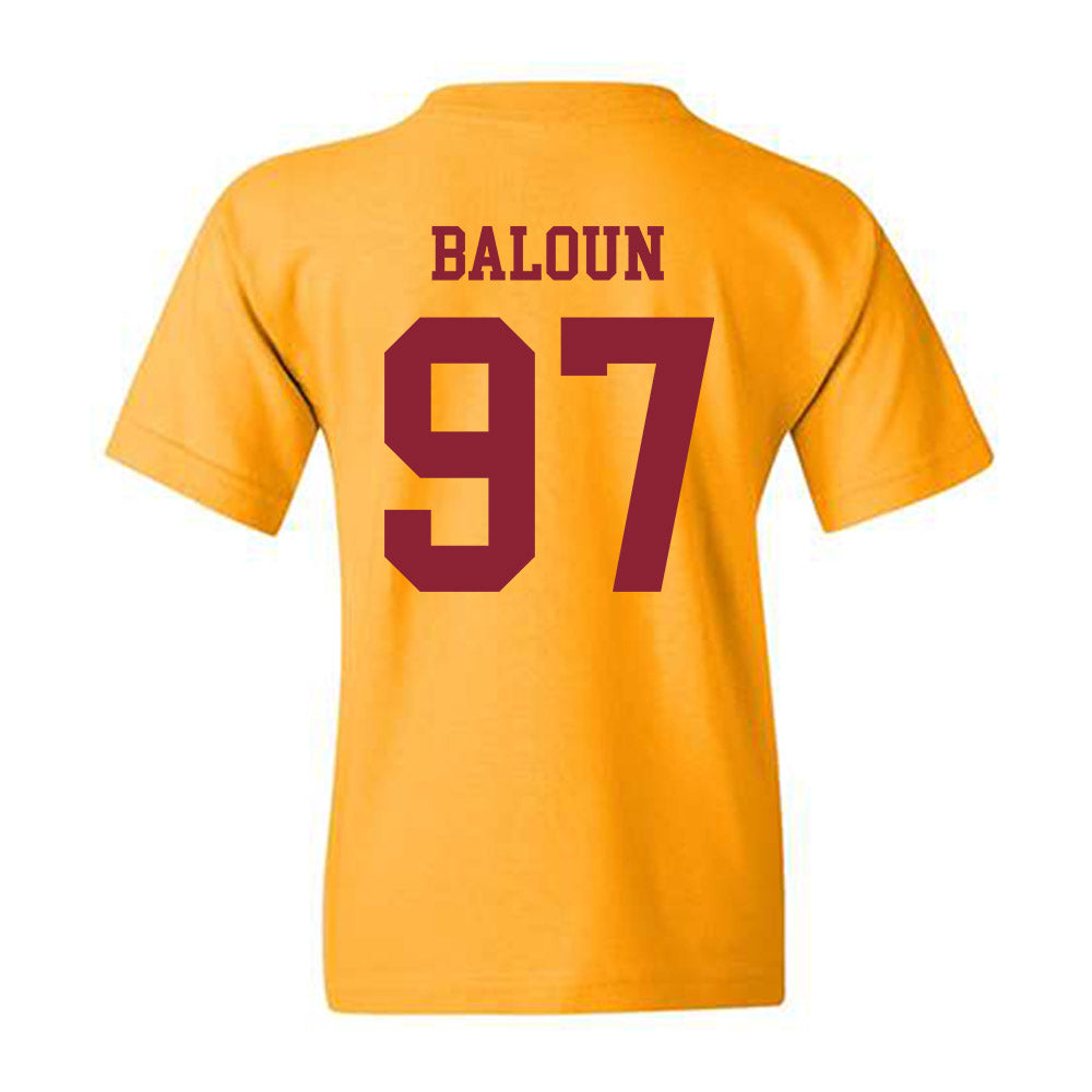 Iowa State - NCAA Football : Max Baloun - Sports Shersey Youth T-Shirt-1