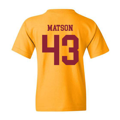 Iowa State - NCAA Football : Caden Matson - Sports Shersey Youth T-Shirt