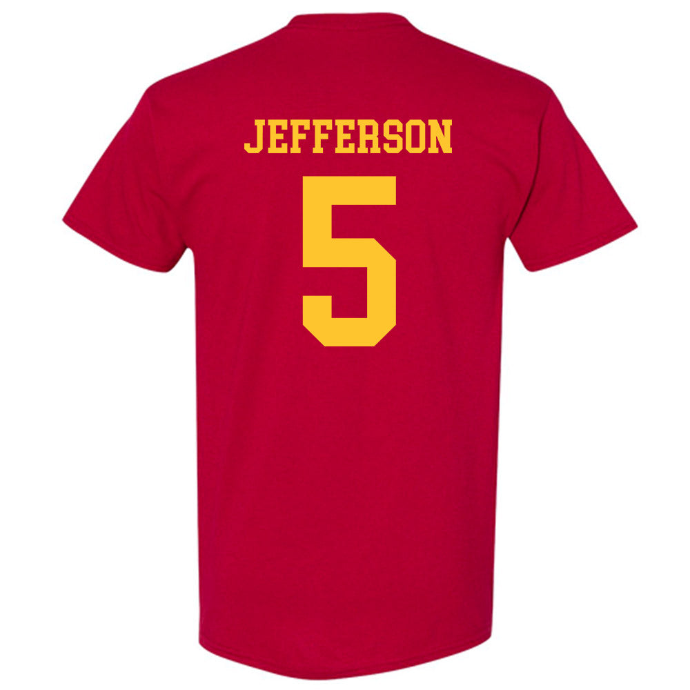 Iowa State - NCAA Men's Basketball : Joshua Jefferson - Sports Shersey T-Shirt-1