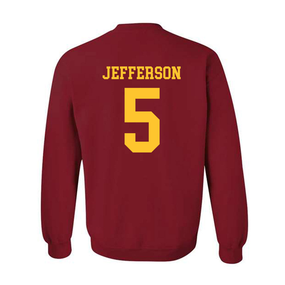 Iowa State - NCAA Men's Basketball : Joshua Jefferson - Sports Shersey Crewneck Sweatshirt-1