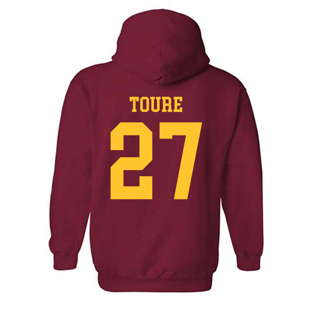 Iowa State - NCAA Men's Basketball : Killyan Toure - Sports Shersey Hooded Sweatshirt-1