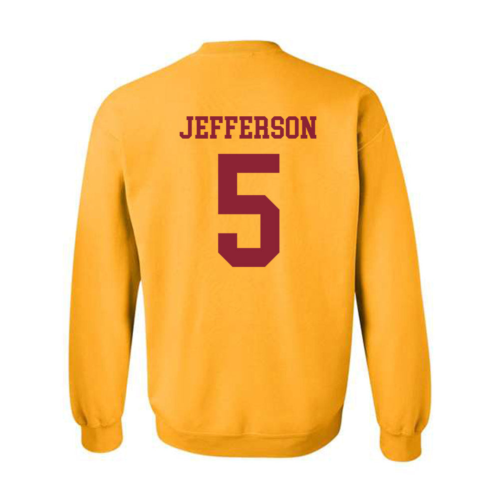 Iowa State - NCAA Men's Basketball : Joshua Jefferson - Sports Shersey Crewneck Sweatshirt-1