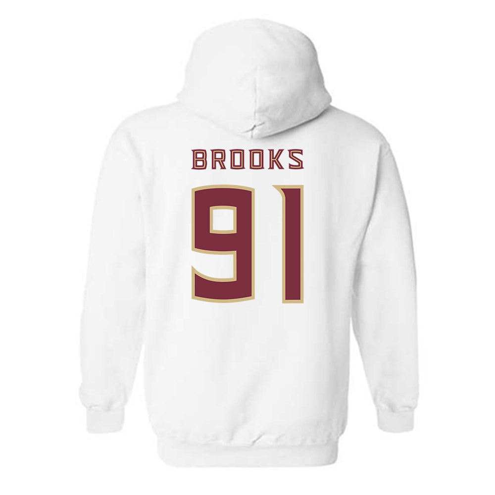 FSU - NCAA Football : Cam Brooks - Replica Shersey Hooded Sweatshirt-1