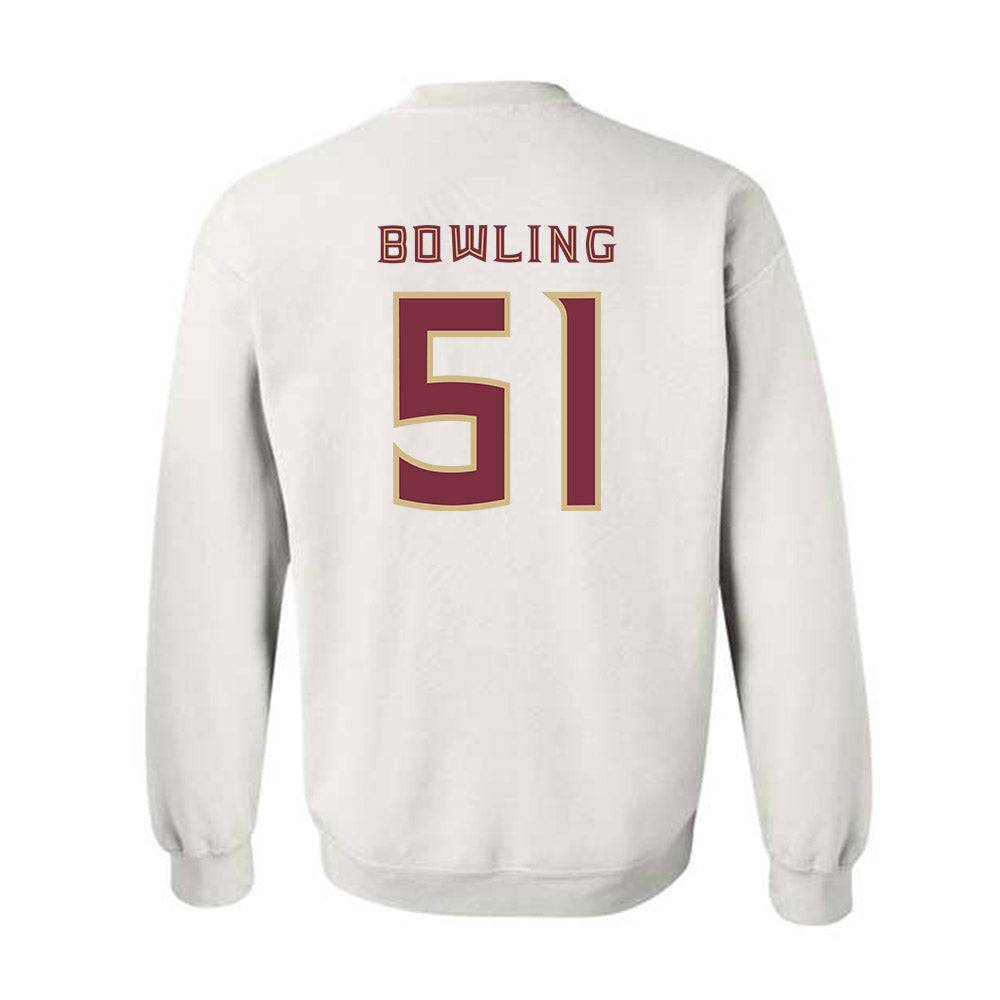 FSU - NCAA Football : Paul Bowling - Replica Shersey Crewneck Sweatshirt-1