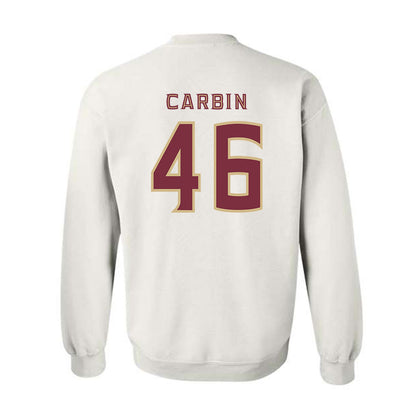 FSU - NCAA Football : Chris Carbin - Replica Shersey Crewneck Sweatshirt-1