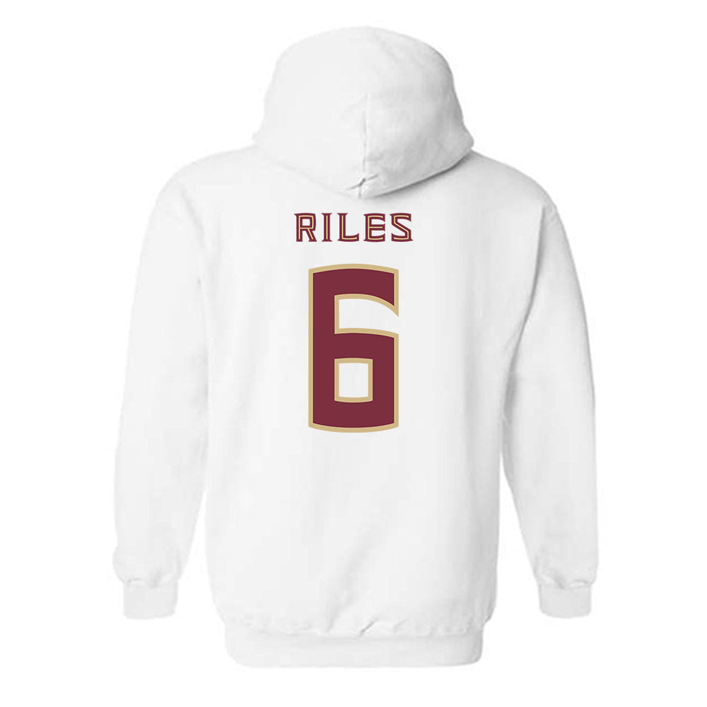 FSU - NCAA Football : Desirrio Riles - Replica Shersey Hooded Sweatshirt-1