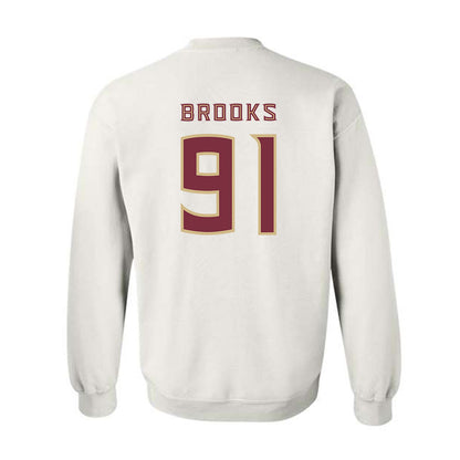 FSU - NCAA Football : Cam Brooks - Replica Shersey Crewneck Sweatshirt-1