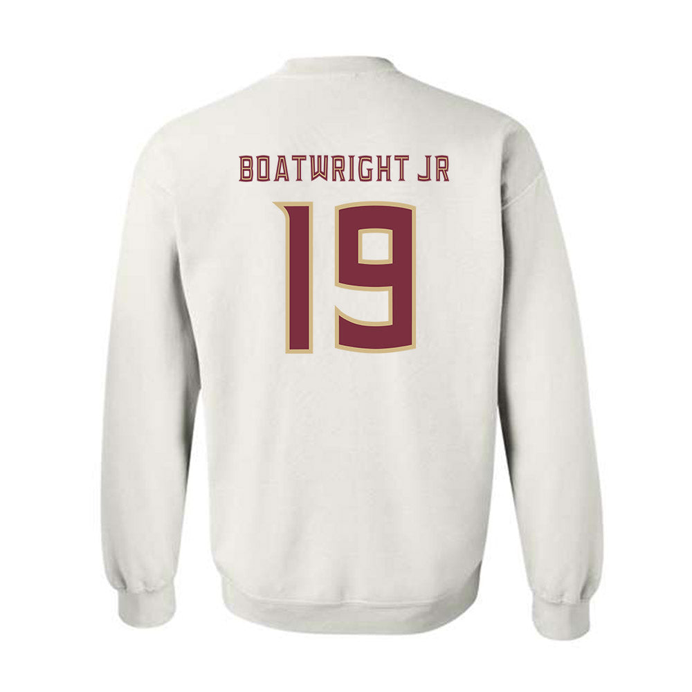 FSU - NCAA Football : Jarvis Boatwright Jr - Replica Shersey Crewneck Sweatshirt-1