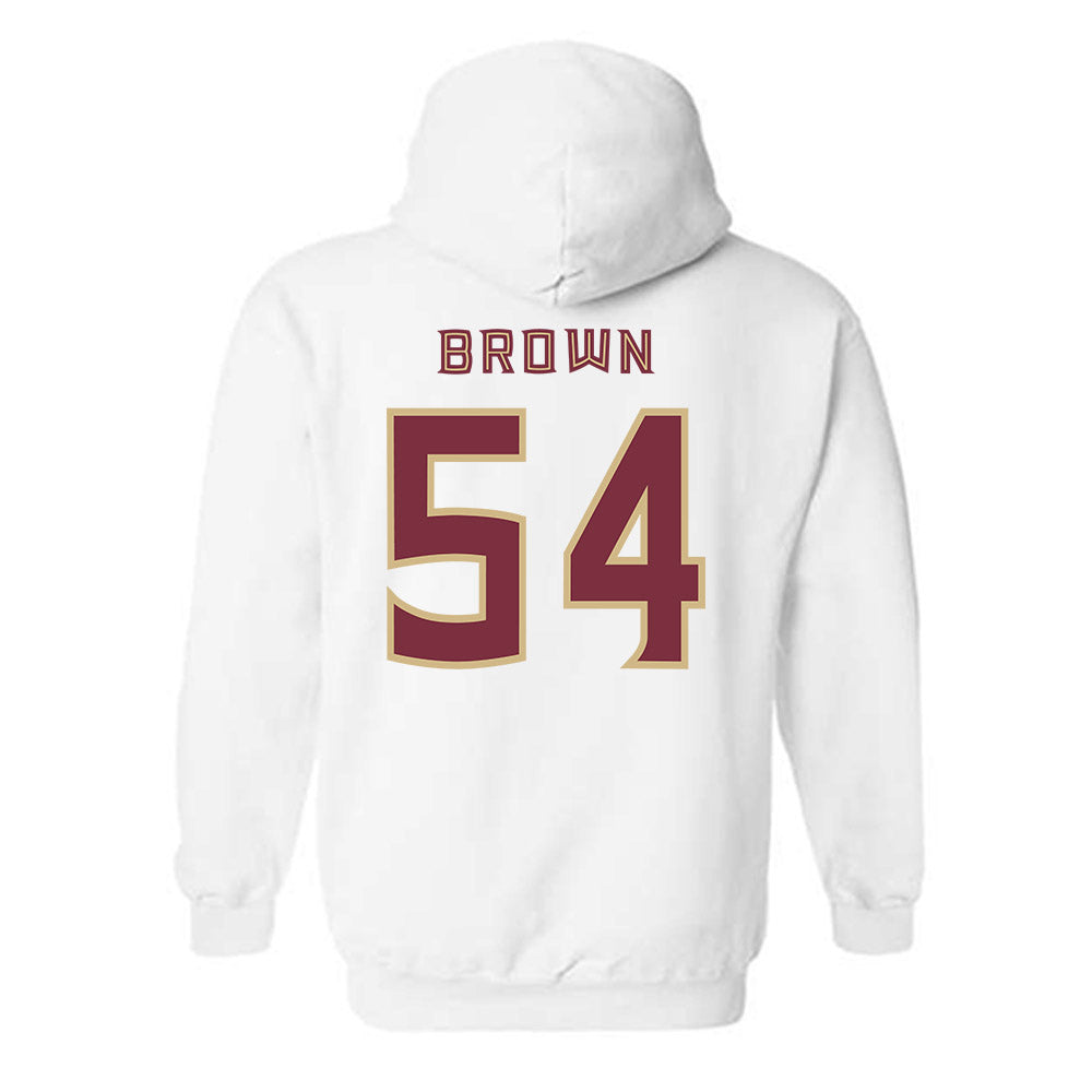 FSU - NCAA Football : Chastan Brown - Replica Shersey Hooded Sweatshirt-1