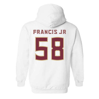 FSU - NCAA Football : Luke Francis Jr. - Replica Shersey Hooded Sweatshirt-1