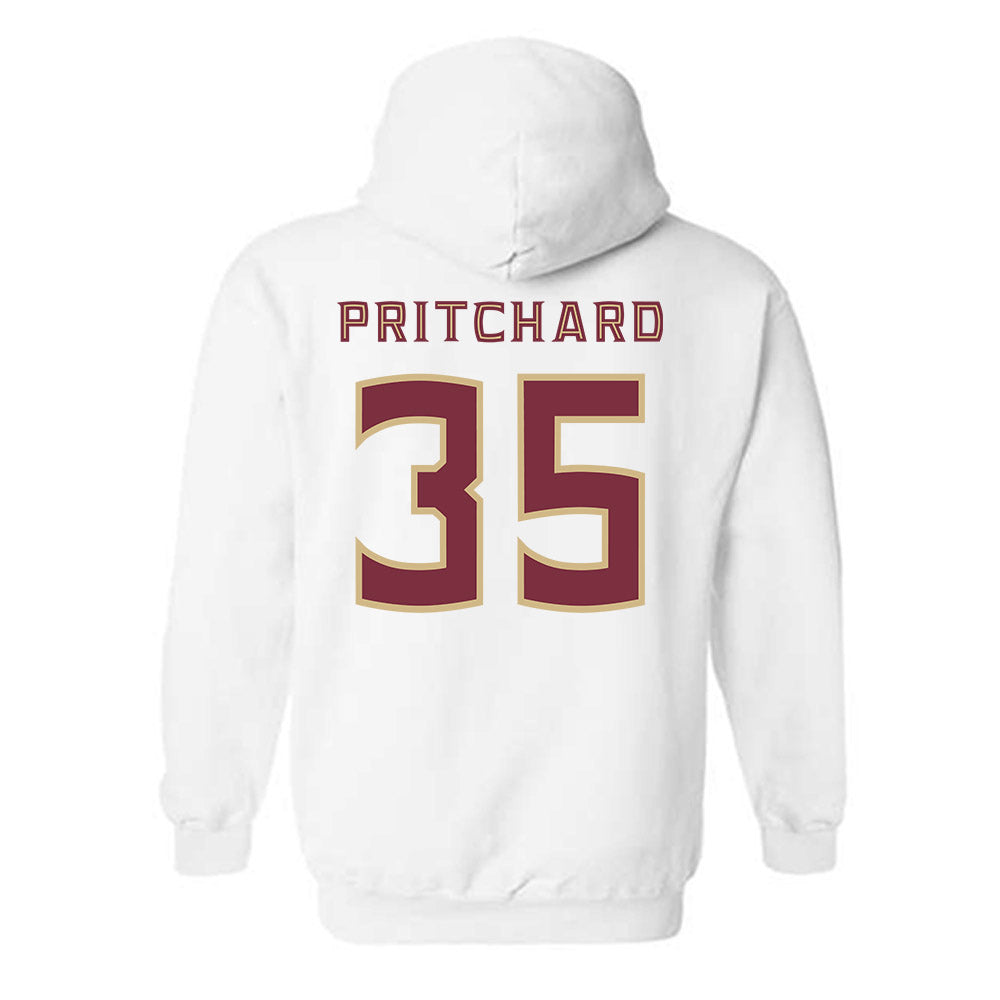 FSU - NCAA Football : Ethan Pritchard - Replica Shersey Hooded Sweatshirt-1